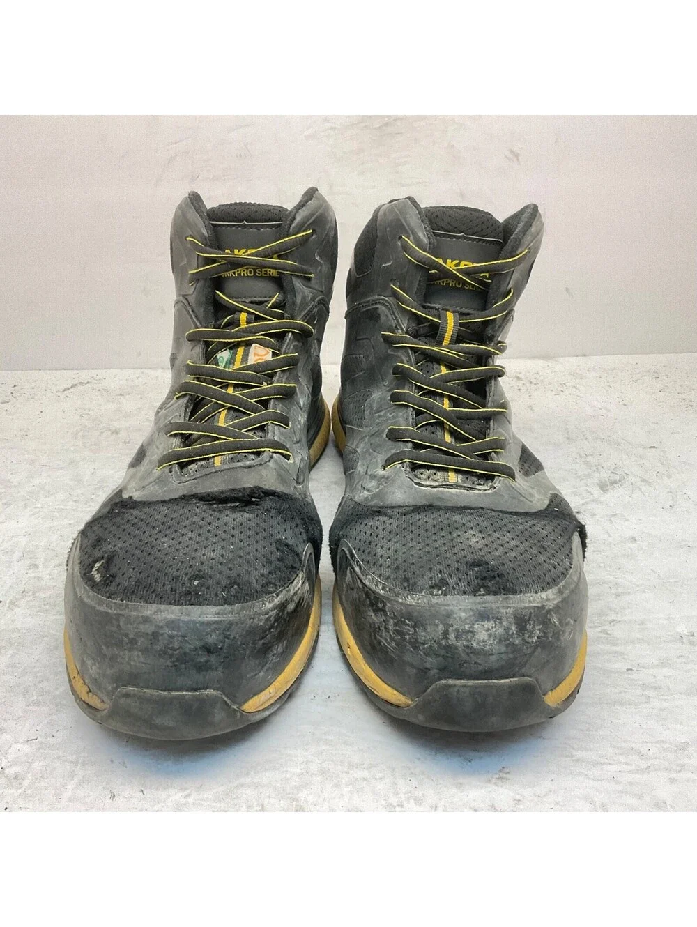 Dakota Men's Mid-Cut CTCP Athletic Safety Shoes 3822 Black/Yellow Size 12M